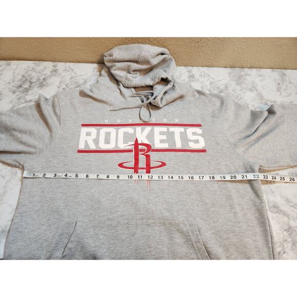 NBA‎ Houston Rockets Logo Gray Pullover Sweatshirt Hoodie Size XL - Picture 5 of 6